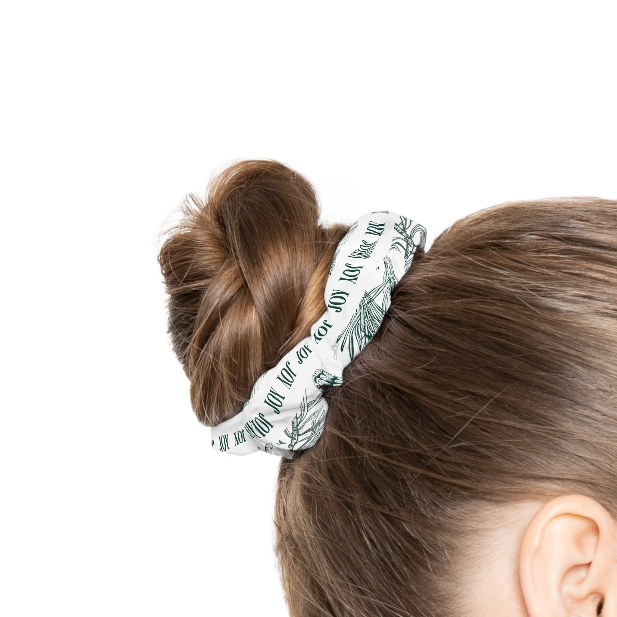 Joy Script Scrunchie