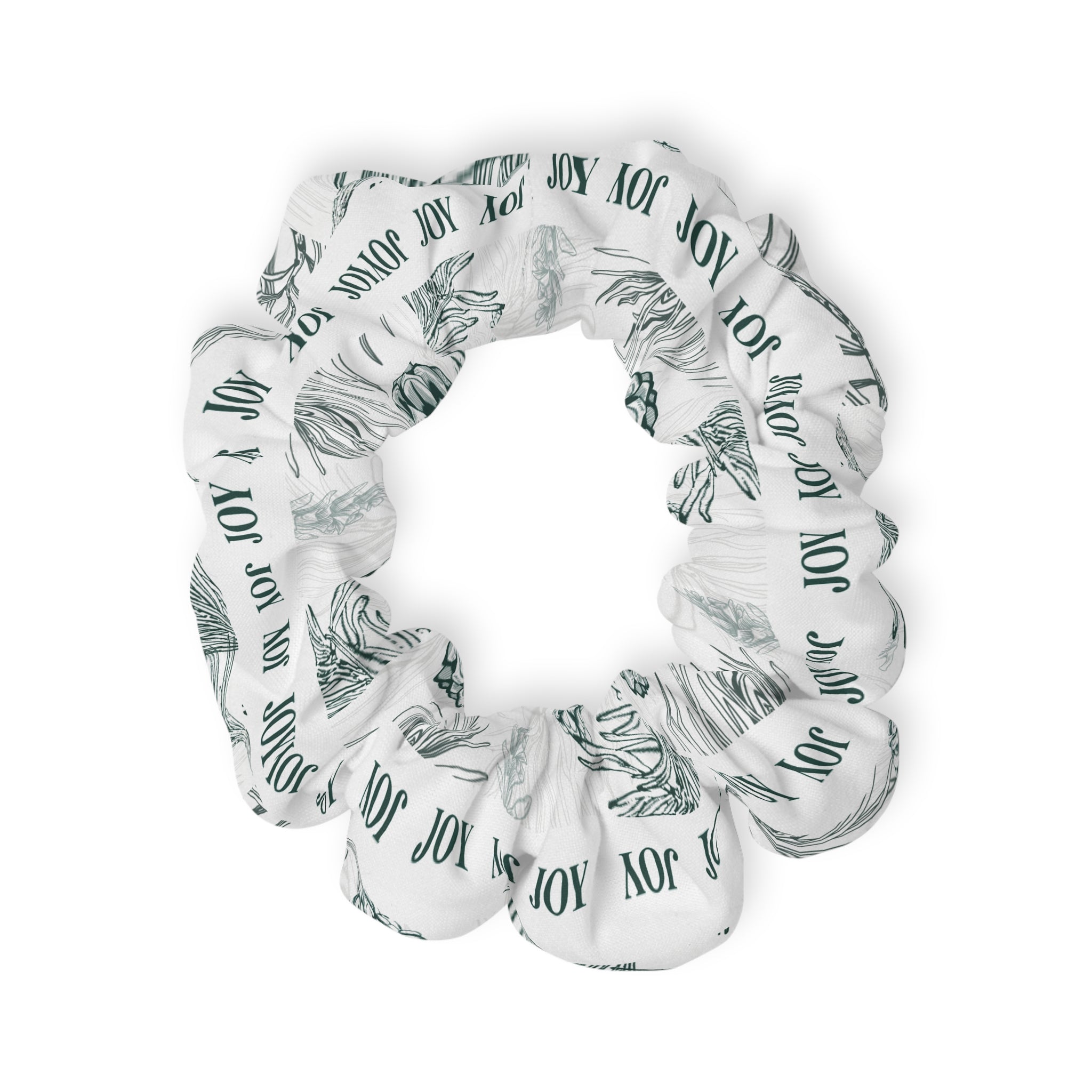 Joy Script Scrunchie