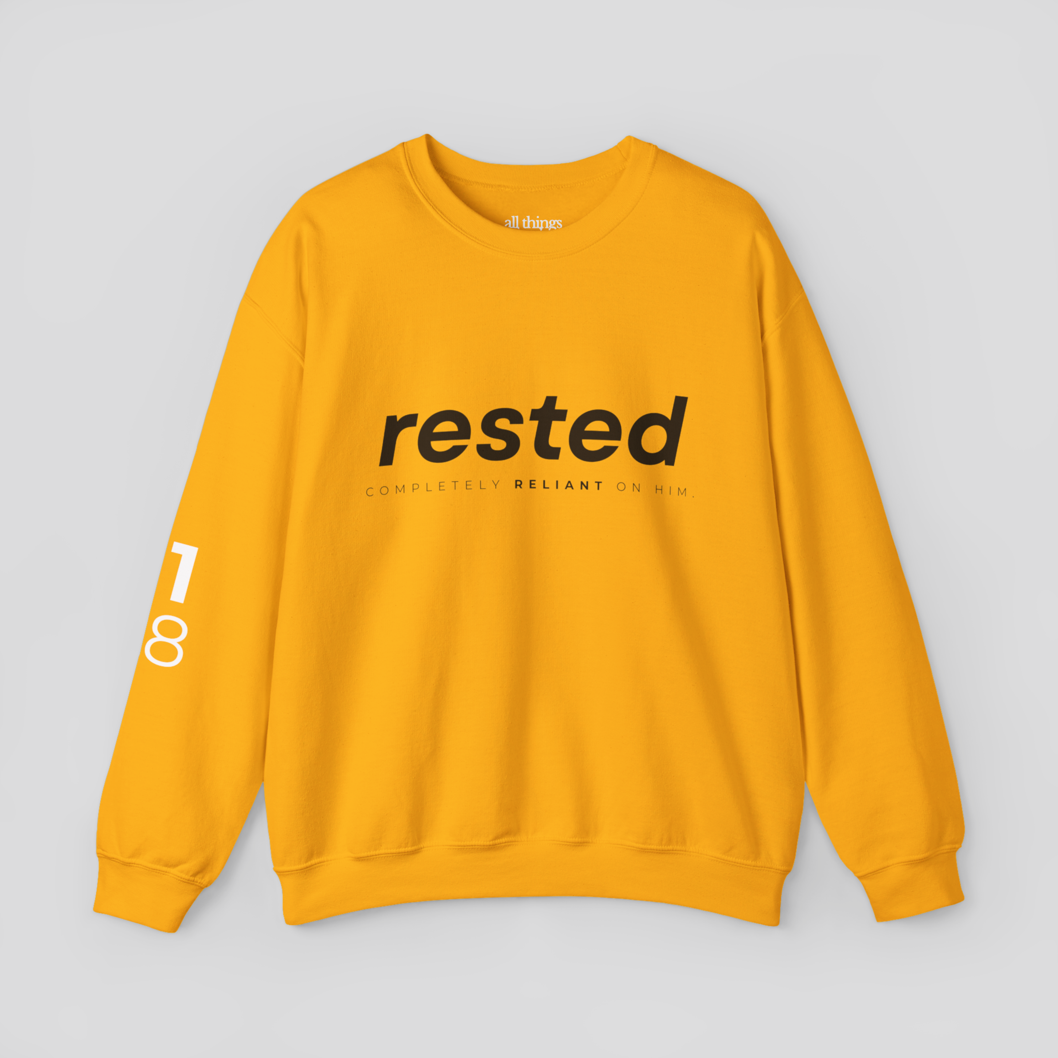 Rested Cozy Crewneck - Harvest Yellow