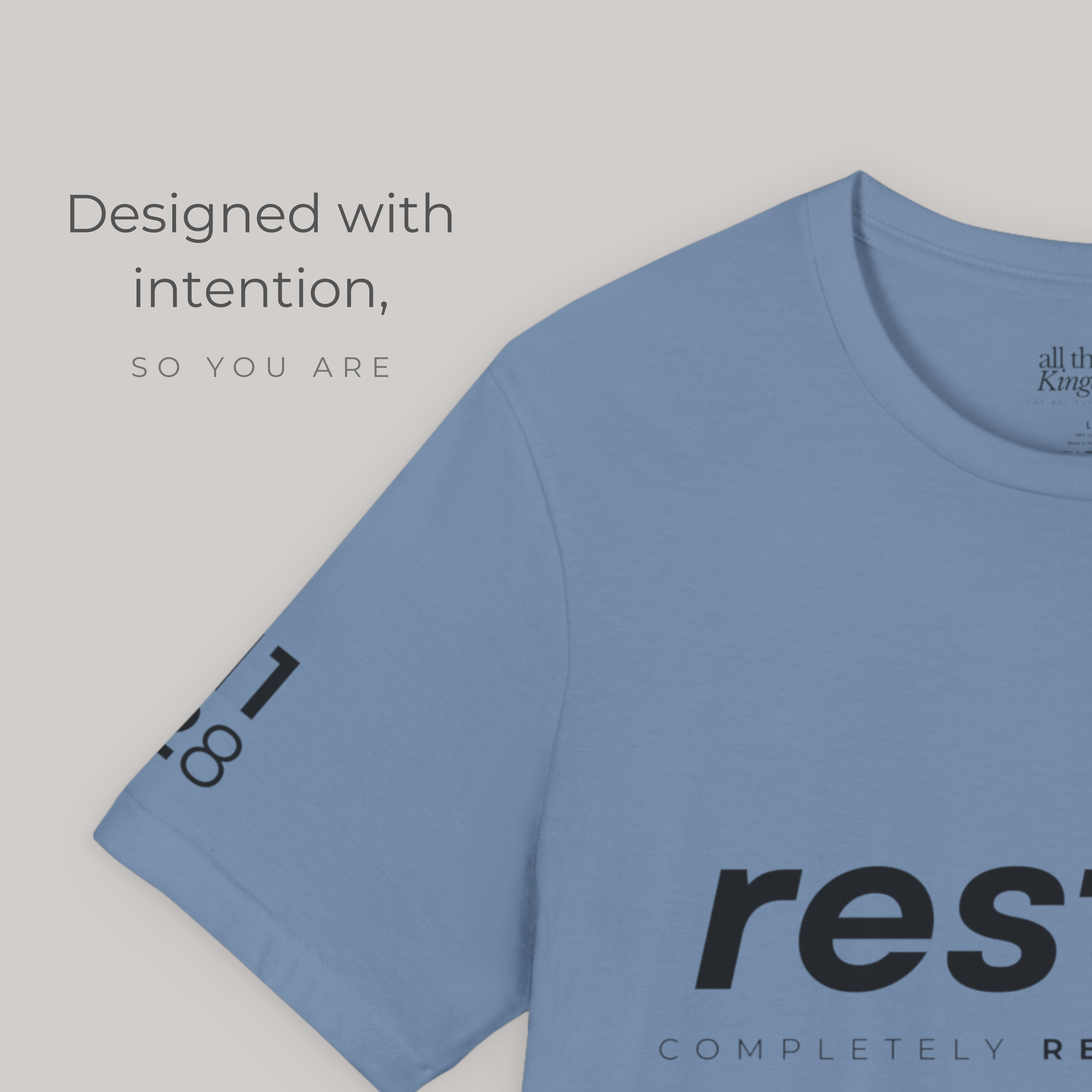 Rested Tee - True Blue