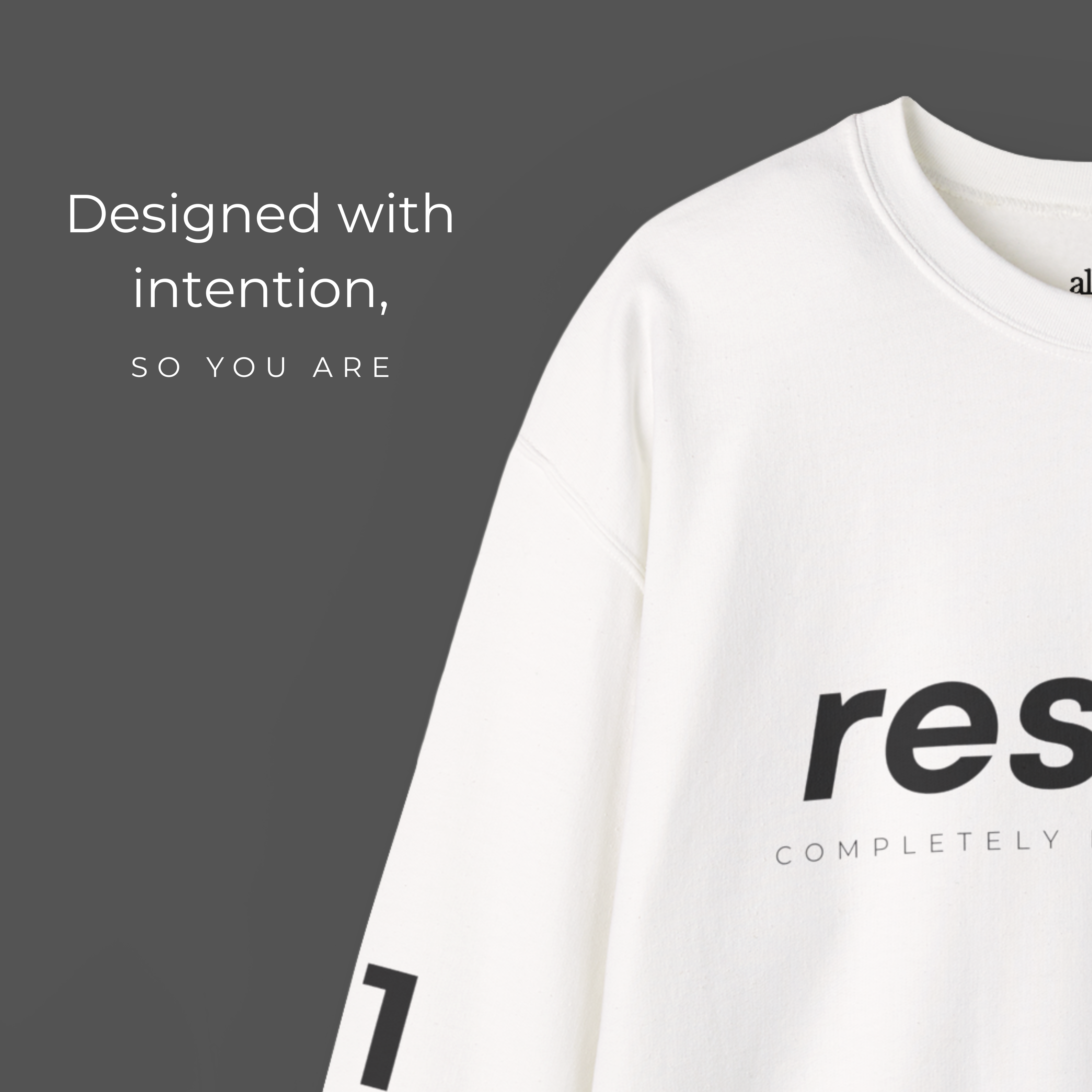 Rested Cozy Crewneck - White