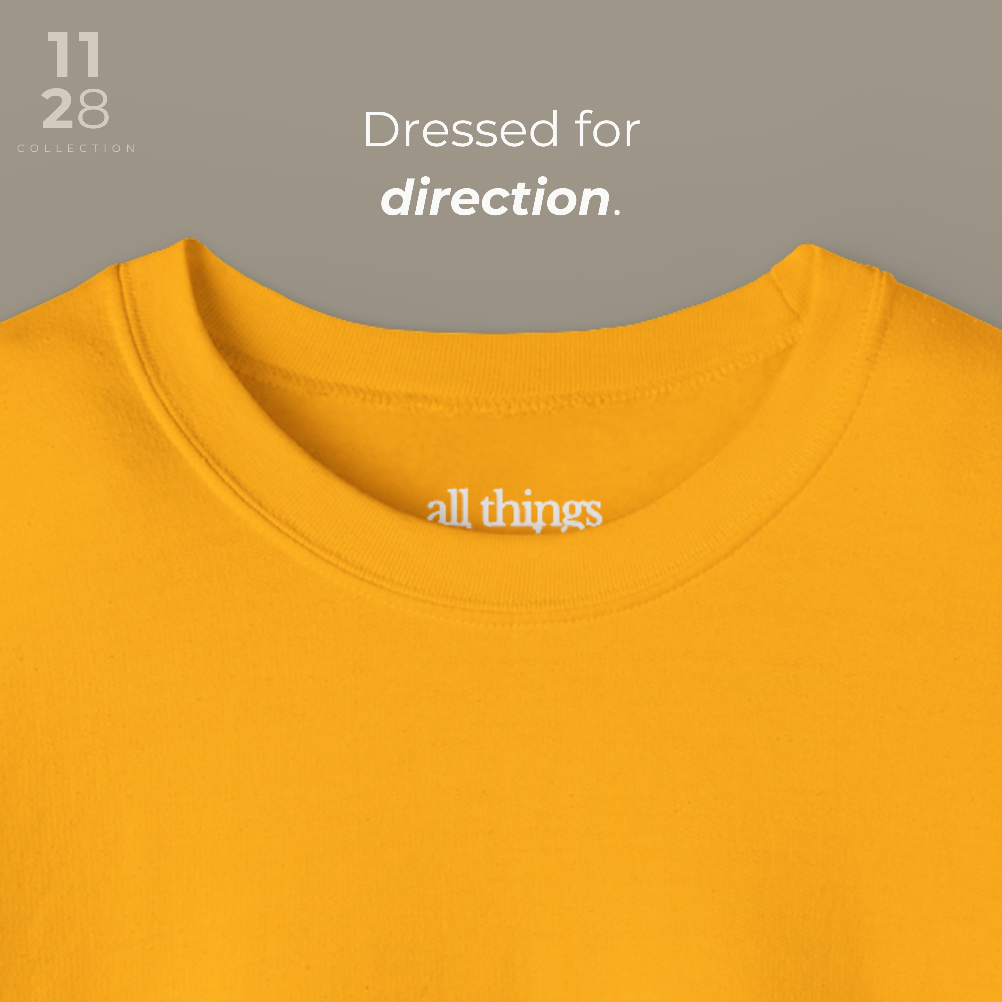 Rested Cozy Crewneck - Harvest Yellow