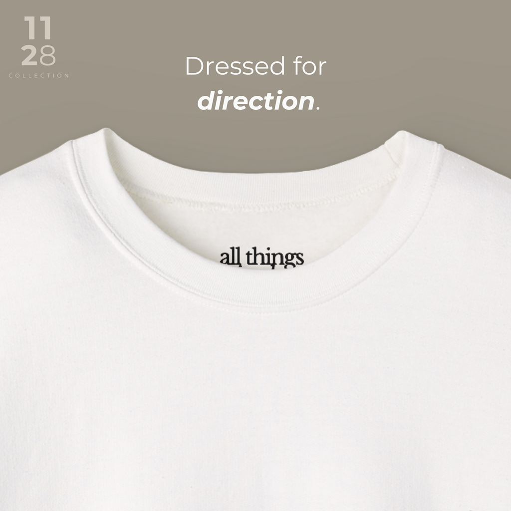 Rested Cozy Crewneck - White