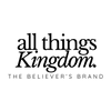 Logo with 'all things Kingdom' text on a white background